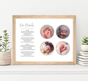 Use Your Own Wedding Photos And Reading Personalised Handmade Print, 3 of 6