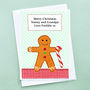 'Gingerbread' Personalised Childrens Christmas Card, thumbnail 2 of 3