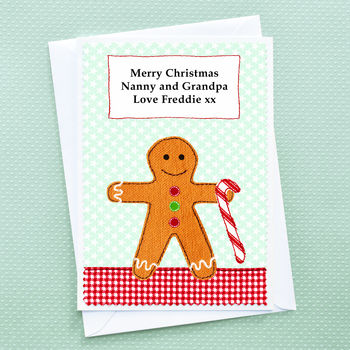 'Gingerbread' Personalised Childrens Christmas Card, 2 of 3