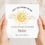 First Trip Around The Sun Birthday Card, Sun 1st Birthday Card, My Sunshine, thumbnail 1 of 3