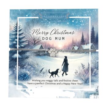 Merry Christmas Dog Mum Bracelet, 2 of 7
