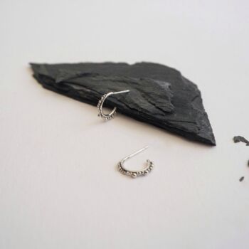 Recycled Silver Sol Ear Huggers, 5 of 6