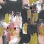 Painterly Abstract Wallpaper Black + Blush, thumbnail 1 of 6