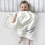 Personalised White Baby Gown And White Blanket Gift Set, thumbnail 3 of 12