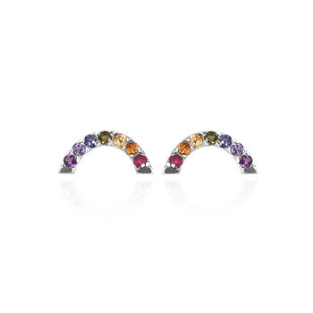 Rainbow Stud Earrings, 3 of 9