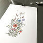 Make A Meadow Wildflower Art Print, thumbnail 3 of 3