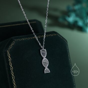 Dna Molecular Structure Pendant Necklace, 5 of 11