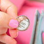Personalised Vintage Map Token Keyring For Her, thumbnail 4 of 12