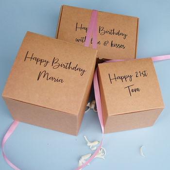 Brown Card Personalised Gift Boxes, 3 of 4