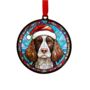 Springer Spaniel In Santa Hat Suncatcher Decoration, thumbnail 5 of 6