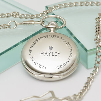 Personalised Father Of Bride Pocket Watch, 4 of 6