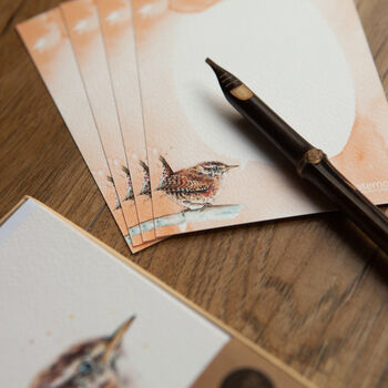 Inky Wren Luxury Postcards, 5 of 12