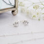 Luxury Sterling Silver Heart Earrings For Goddaughter, thumbnail 2 of 3
