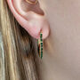 Orb Green Crystal Statement Hoops, thumbnail 6 of 6