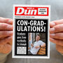 Personalised Newspaper Graduation Card, thumbnail 3 of 3