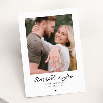 Personalised Save The Date Photo Card, 2 of 3