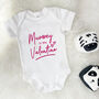 Mummy Is My Valentine Babygrow, thumbnail 4 of 10