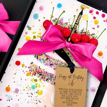 Birthday Cake Fragranced 16th Personalised Birthday Card, 8 of 9