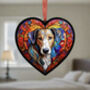 Lurcher Stained Glass Effect Heart Suncatcher, thumbnail 5 of 5