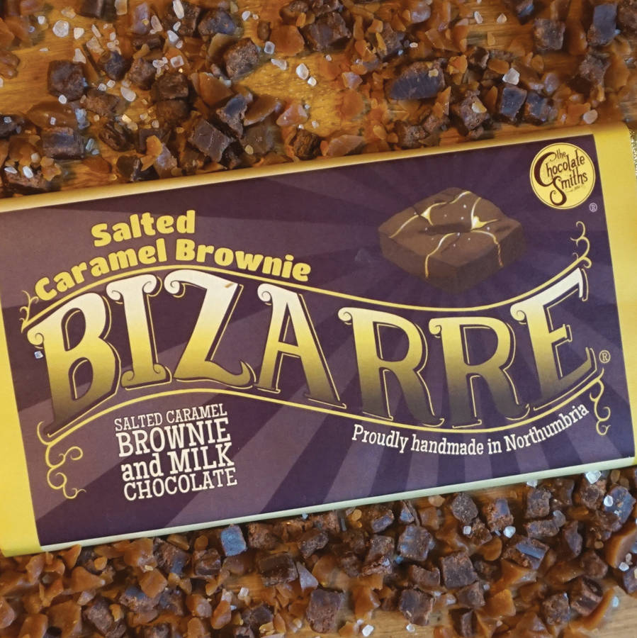 Salted Caramel Brownie Milk Chocolate Bizarre Bar By The Chocolate