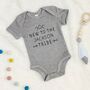 Personalised New To The Tribe Babygrow, thumbnail 1 of 11