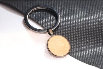2008 18th Birthday One Penny Coin Keyring Gift, 4 of 5