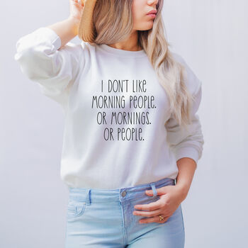 Funny Introvert Slogan Sweatshirt, 3 of 10