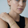 Nekomeishi Green Semi Precious Cats Eye Bracelet, thumbnail 2 of 5