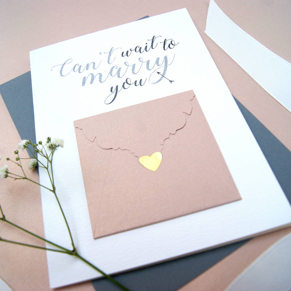 Can't Wait To Marry You Wedding Day Card, 1 of 6