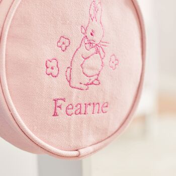 Personalised Flopsy Bunny Pink Handbag, 2 of 4