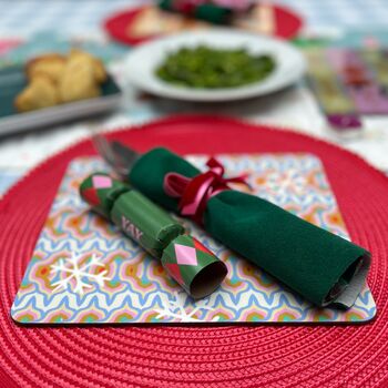 Pack Of Four Vibrant Christmas Placemats, 10 of 12