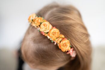 Autumnal Flower Girl Headband, 2 of 3