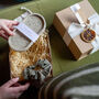 Scrunchie Gift Box : Khaki Linen, thumbnail 4 of 4