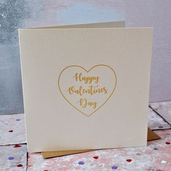 Gold Foiled Valentines Day Card, 4 of 4