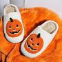 Plush Pumpkin Halloween Family Unisex Slippers, thumbnail 7 of 10