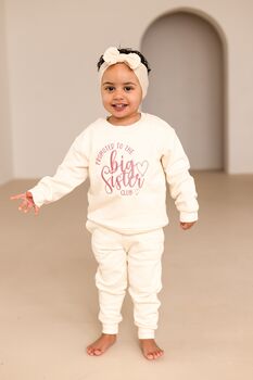 Promoted To The Big Sister/ Big Brother Club Pregnancy Announcement Sweatshirt, 2 of 10