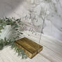 Classic Personalised Clear Acrylic Leave Your Wishes Sign A5, thumbnail 5 of 6