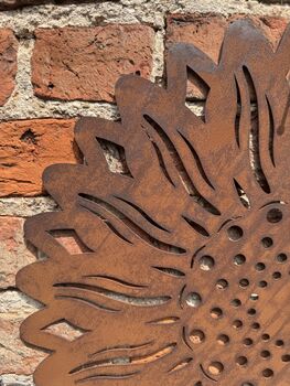Sunflower Wall Feature , Garden Fence Decoration , House Sign, 9 of 12