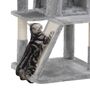 96cm Cat Tree Tower Light Grey With Side Slope, thumbnail 6 of 8