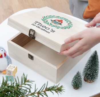 Personalised Christmas Eve Baby's First Christmas Eve Box, 3 of 7