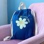 Personalised Daisy Drawstring Bag, thumbnail 1 of 2