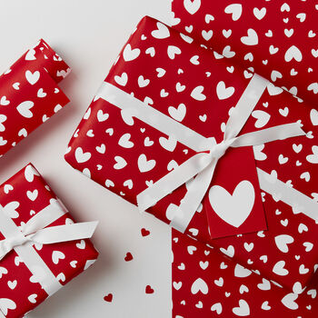 Valentines Day Hearts Wrapping Paper, 2 of 3