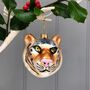 Christmas Tiger Decoration, thumbnail 1 of 2