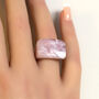 Lilac Square Resin Ring, thumbnail 4 of 6