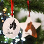 Personalised Horse Christmas Decoration Bold, thumbnail 11 of 12