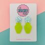 Retro Flower Vase Glitter Earrings *More Colours Available*, thumbnail 2 of 4