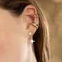 Star Double Band Small Single Ear Cuff, thumbnail 3 of 6