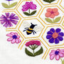 Flower Hive Hand Embroidery Kit, thumbnail 8 of 12