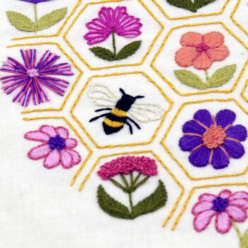 Flower Hive Hand Embroidery Kit, 8 of 12