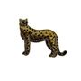 Embroidered Gold Cheetah Brooch, thumbnail 2 of 4